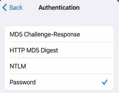 iPhone Email Settings